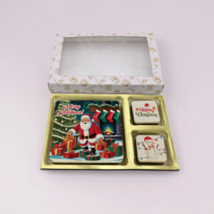 Festive Merry Christmas Chocolates in Chocobreeze Premium Paper Box with window
