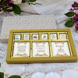 Elegant Wedding Return Gift Chocolates in Chocobreeze Premium Paper Sleeve Box