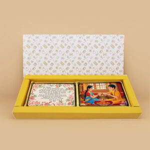 Elegant Rakshabandhan Chocolates in Chocobreeze Premium Paper Sleeve Box