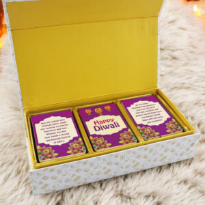 Personalized Diwali Chocolate Bars in Luxury Box