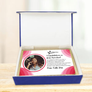 Exclusive Employee Promotion Chocolate in Luxury Satin Rigid Box