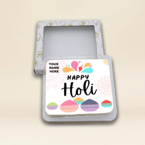 Festive Holi Chocolate Gift in Chocobreeze Premium Paper Box with Window
