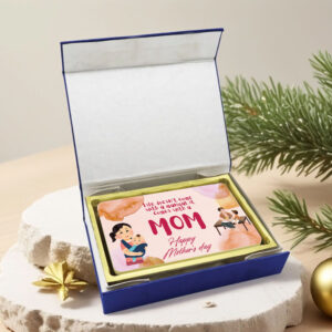 Elegant Mother’s Day Chocolate Gift in Luxury Satin Rigid Box