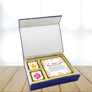 Festive Ganesh Chaturthi Chocolate Gift in Luxury Satin Rigid Box